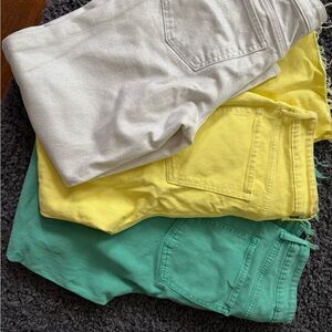 Old Navy Kids Jeans Trio in White, Yellow & Green